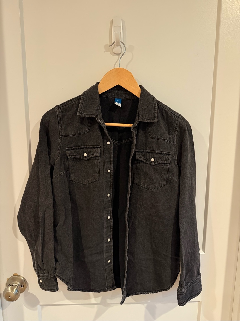 Women’s Black denim Button-Up 100% cotton